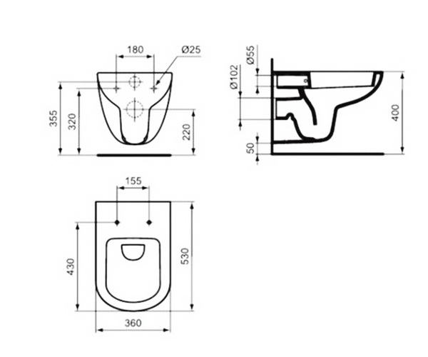 унитаз IDEAL STANDARD TEMPO